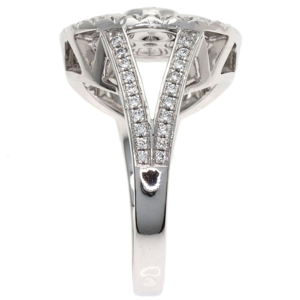 Louis Vuitton Bague Blossom GM Diamond 50 Ring 18k White Gold