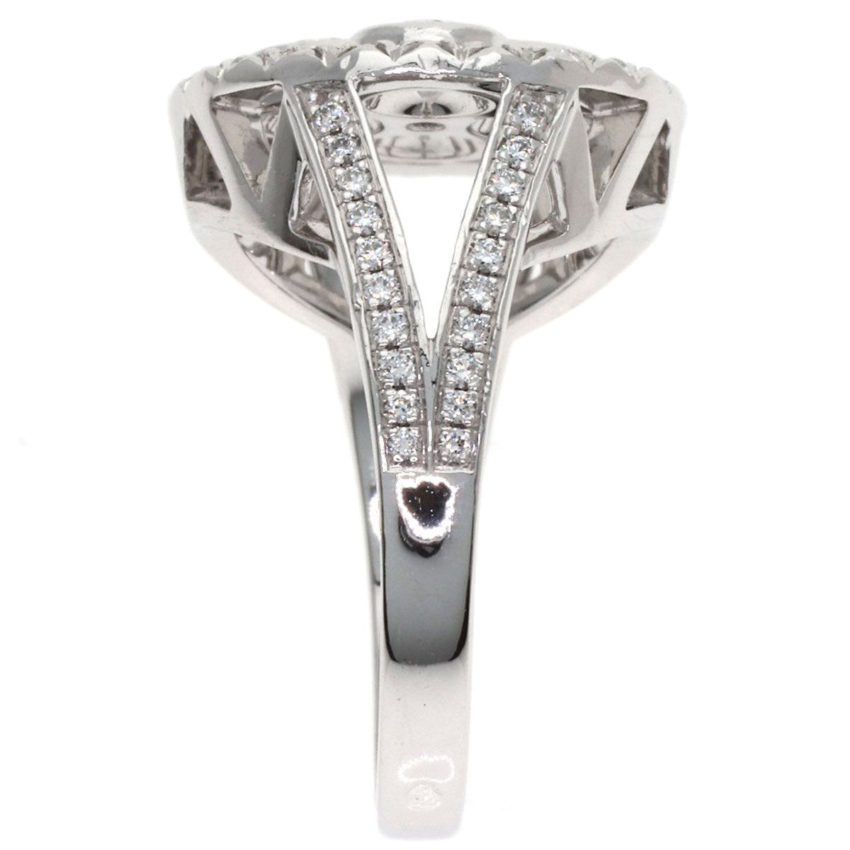 Louis Vuitton Bague Blossom GM Diamond 50 Ring 18k White Gold