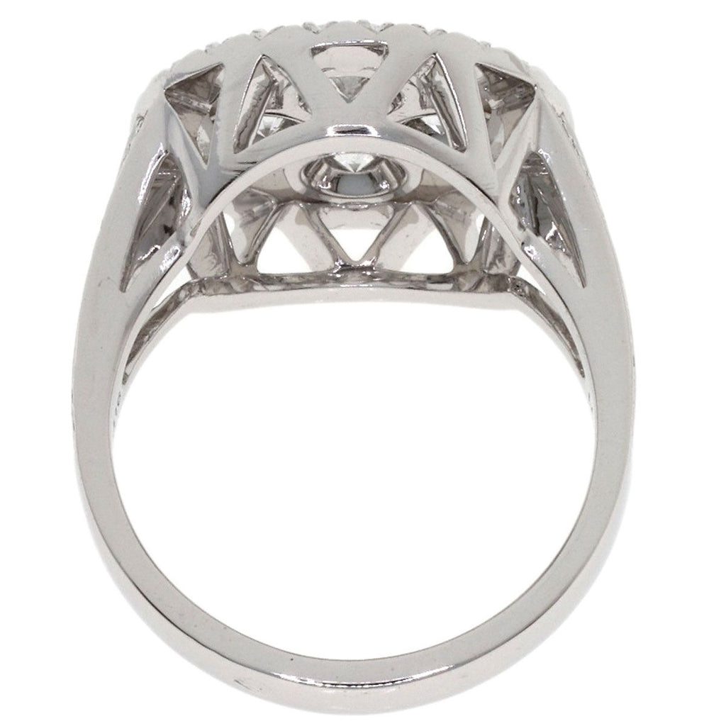 Louis Vuitton Bague Blossom GM Diamond 50 Ring 18k White Gold