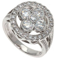 Louis Vuitton Bague Blossom GM Diamond 50 Ring 18k White Gold
