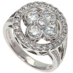 Louis Vuitton Bague Blossom GM Diamond 50 Ring 18k White Gold