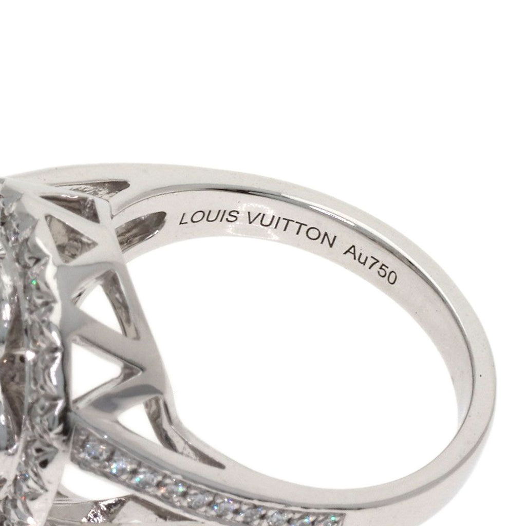 Louis Vuitton Bague Blossom GM Diamond 50 Ring 18k White Gold