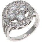 Louis Vuitton Bague Blossom GM Diamond 50 Ring 18k White Gold