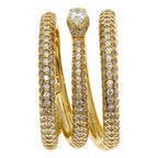 Gucci Ouroboros Diamond Ring 18k Yellow Gold — view 3