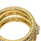 Gucci Ouroboros Diamond Ring 18k Yellow Gold — view 8
