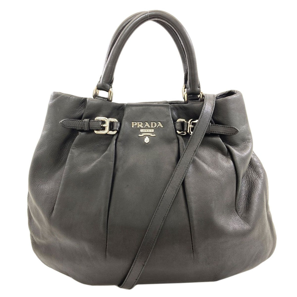 Prada 2-Way Handbag Leather