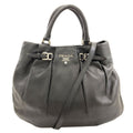 Prada 2-Way Handbag Leather