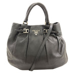 Prada 2-Way Handbag Leather
