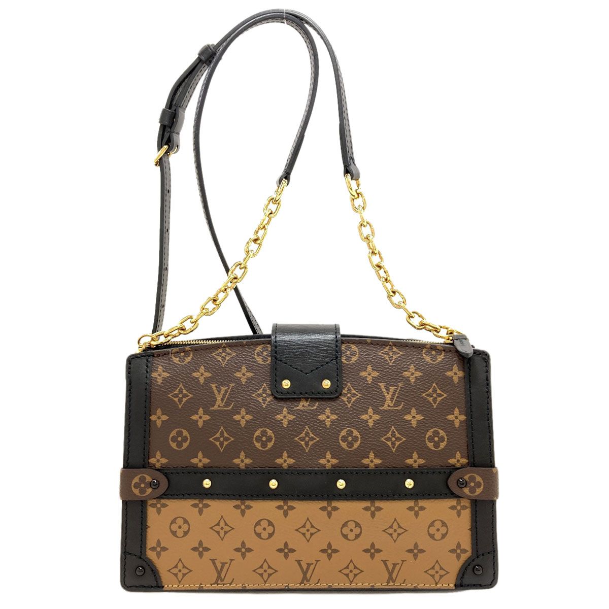 Louis Vuitton Trunk Clutch Shoulder Bag Monogram Reverse — view 2
