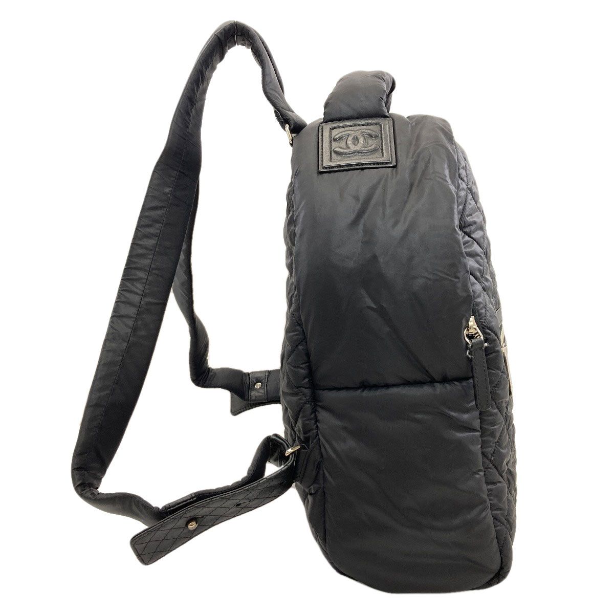 Chanel Coco Cocoon Silver Backpack Nylon — view 3