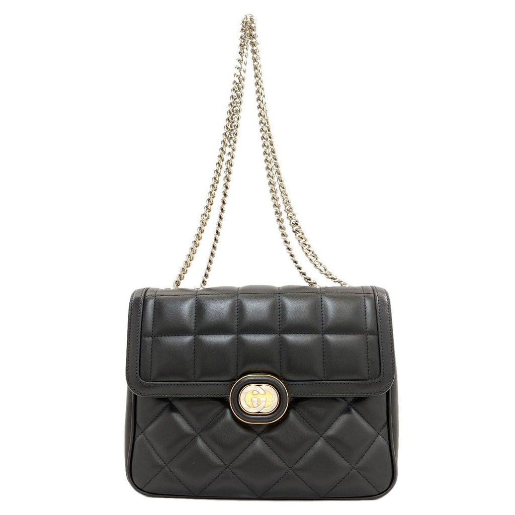 Gucci Interlocking Chain Shoulder Bag Calf