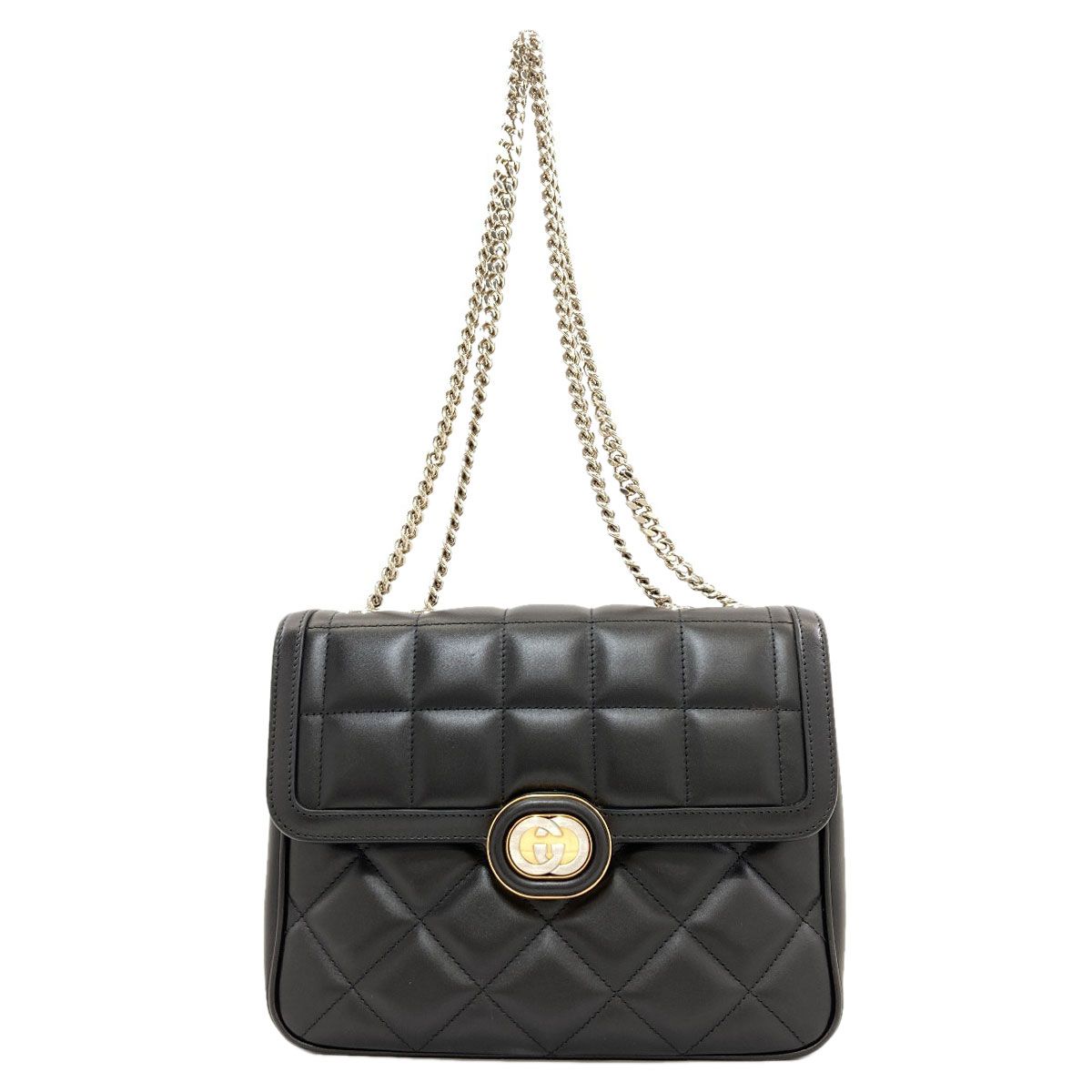 Gucci Interlocking Chain Shoulder Bag Calf