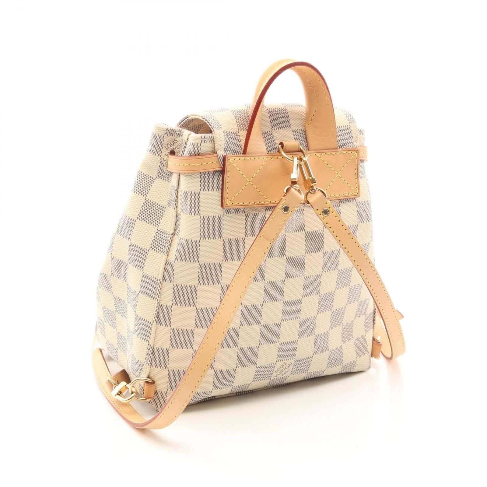 Louis Vuitton Backpack Sperone BB Damier Azur Canvas Leather — view 2