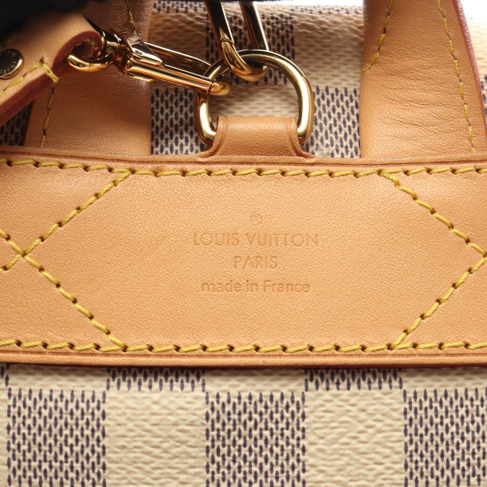 Louis Vuitton Backpack Sperone BB Damier Azur Canvas Leather — view 4