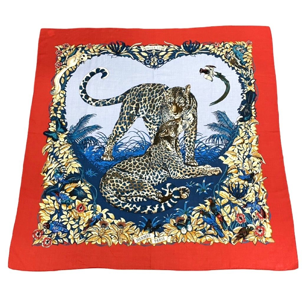 Hermes Scarf Carre 140 Dip Dye Dip Dai Jungle Love Cashmere