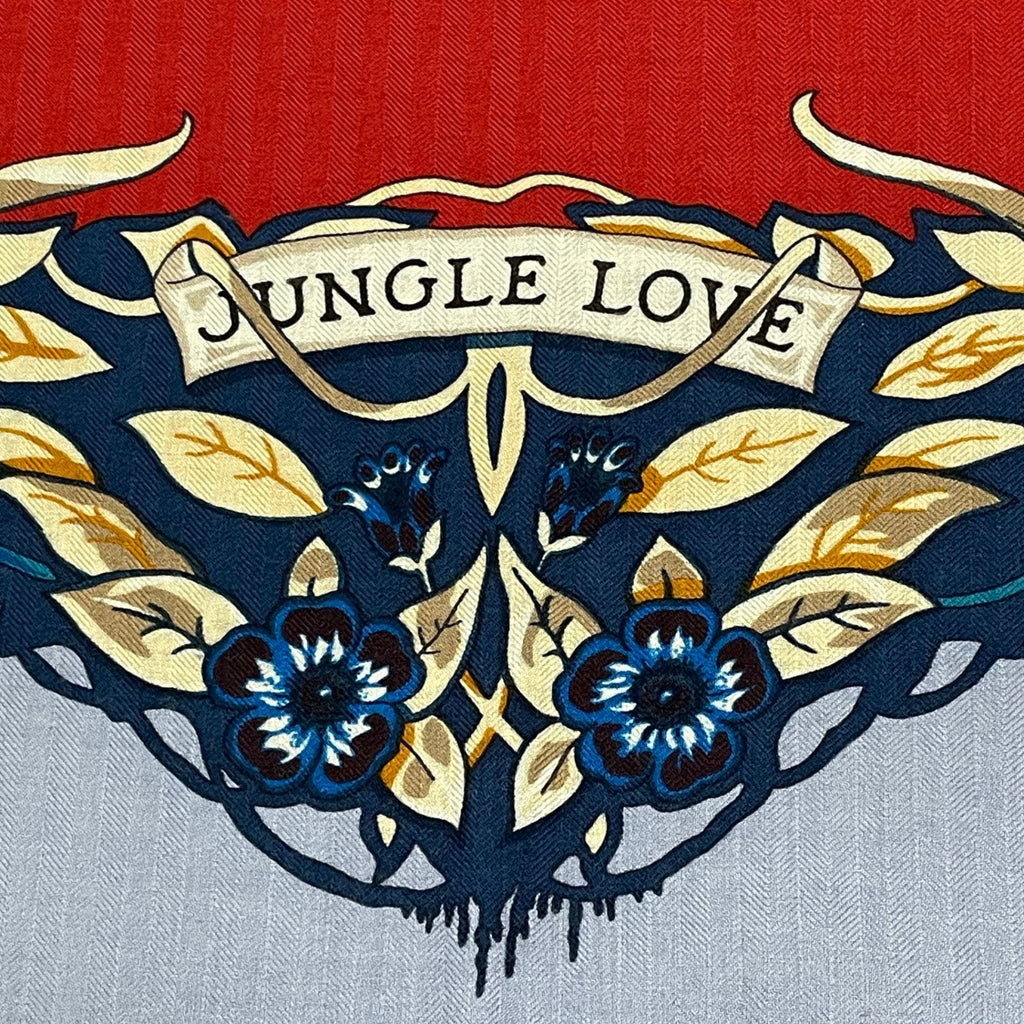 Hermes Scarf Carre 140 Dip Dye Dip Dai Jungle Love Cashmere — view 8