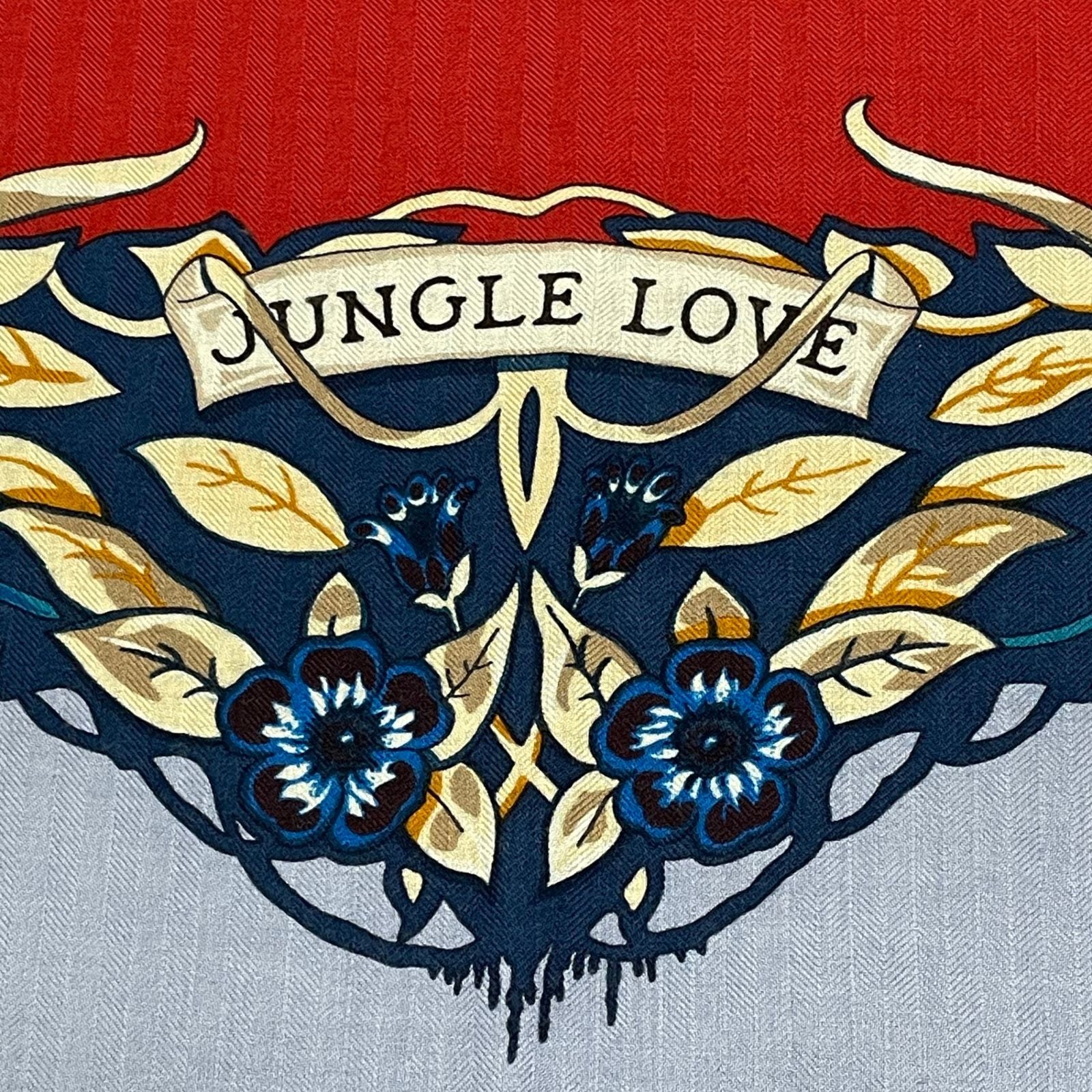 Hermes Scarf Carre 140 Dip Dye Dip Dai Jungle Love Cashmere — view 8