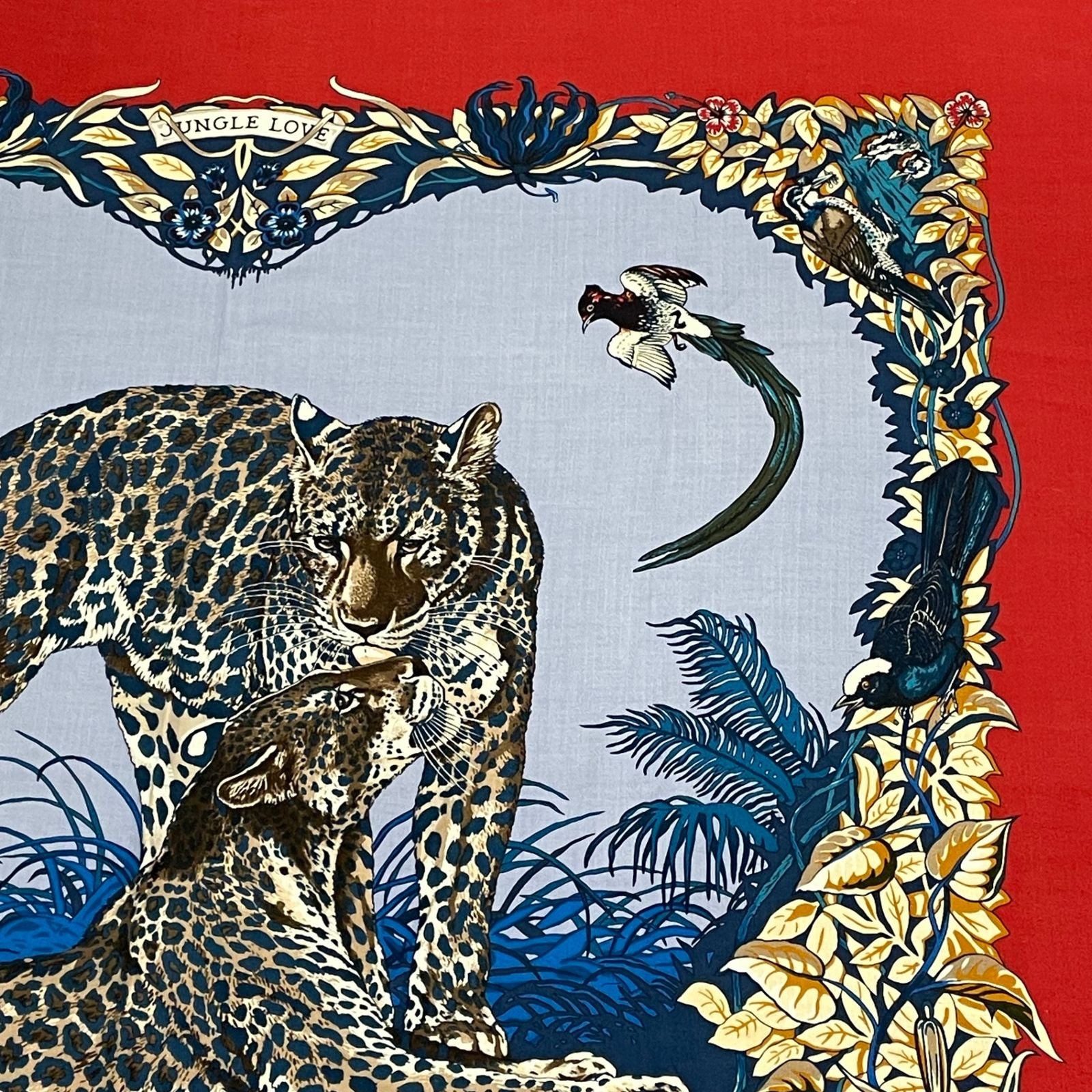 Hermes Scarf Carre 140 Dip Dye Dip Dai Jungle Love Cashmere — view 3