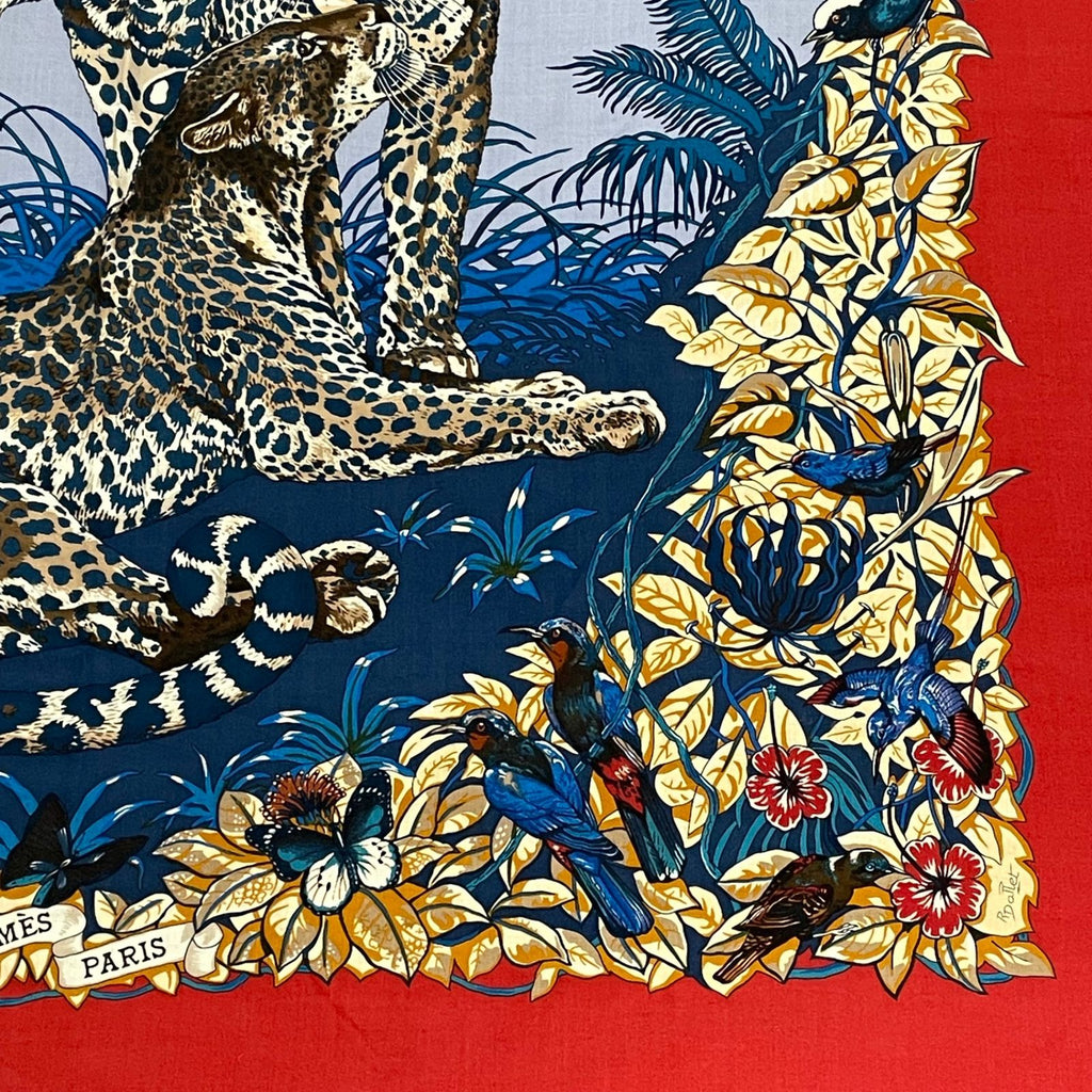 Hermes Scarf Carre 140 Dip Dye Dip Dai Jungle Love Cashmere — view 5
