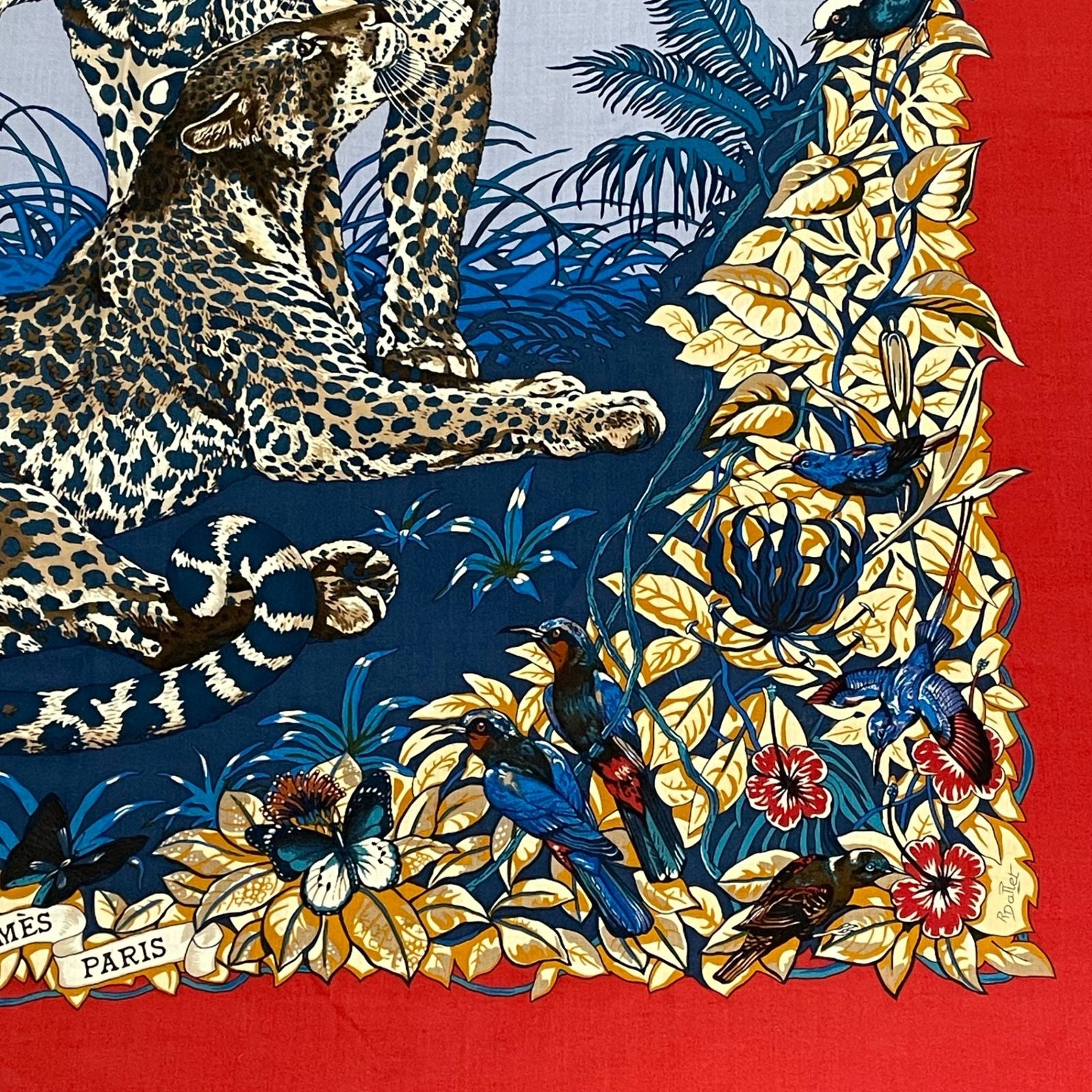 Hermes Scarf Carre 140 Dip Dye Dip Dai Jungle Love Cashmere — view 5