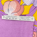 Hermes Scarf Carre 90 Floral Pattern Phalaenopsis Orchid Purple Touvenirs Asie