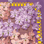 Hermes Scarf Carre 90 Floral Pattern Phalaenopsis Orchid Purple Touvenirs Asie
