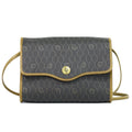 Dior Honeycomb Pattern Shoulder Bag Pochette Black