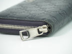 Gucci Durian Leather Zip Around Wallet Navy — view 6