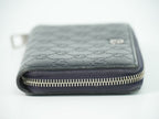 Gucci Durian Leather Zip Around Wallet Navy — view 4