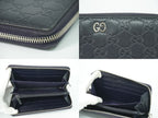 Gucci Durian Leather Zip Around Wallet Navy — view 8