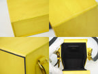 Fendi Box Vertical Shoulder Bag Pochette Leather Yellow — view 7