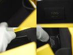 Fendi Box Vertical Shoulder Bag Pochette Leather Yellow — view 9