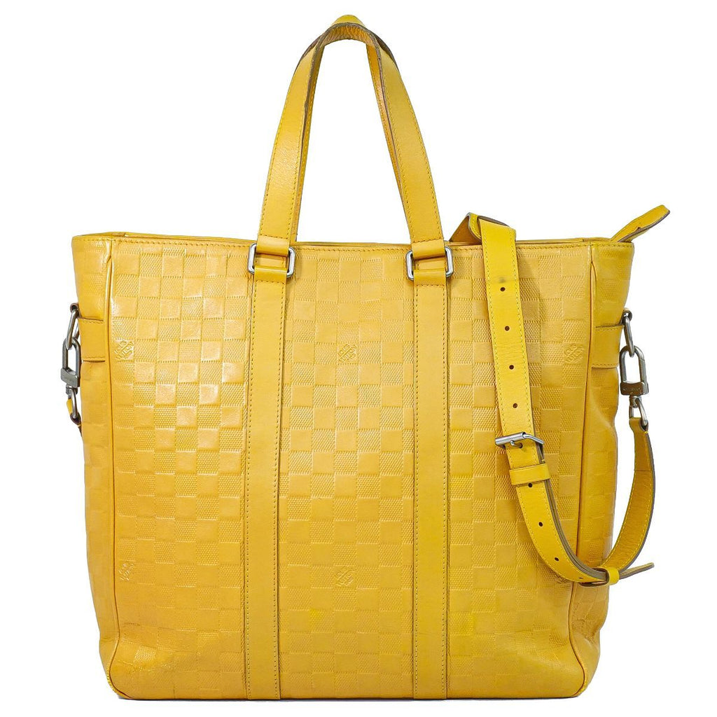 Louis Vuitton LV Neo Tadao Damier Infini 2-Way Business Bag Solar Yellow