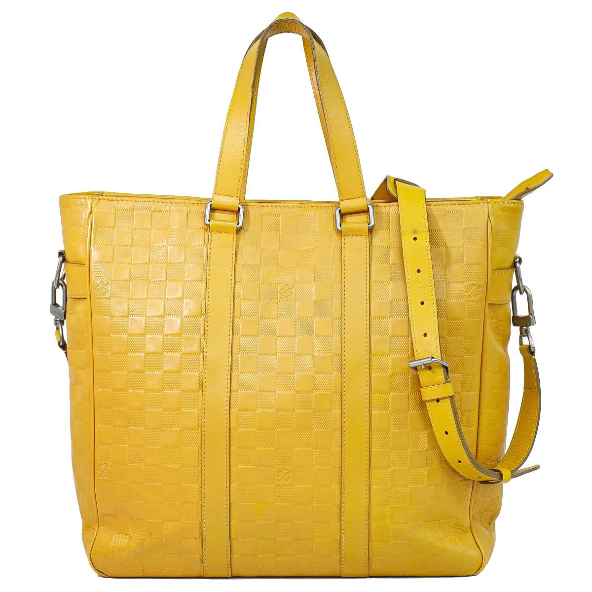 Louis Vuitton LV Neo Tadao Damier Infini 2-Way Business Bag Solar Yellow