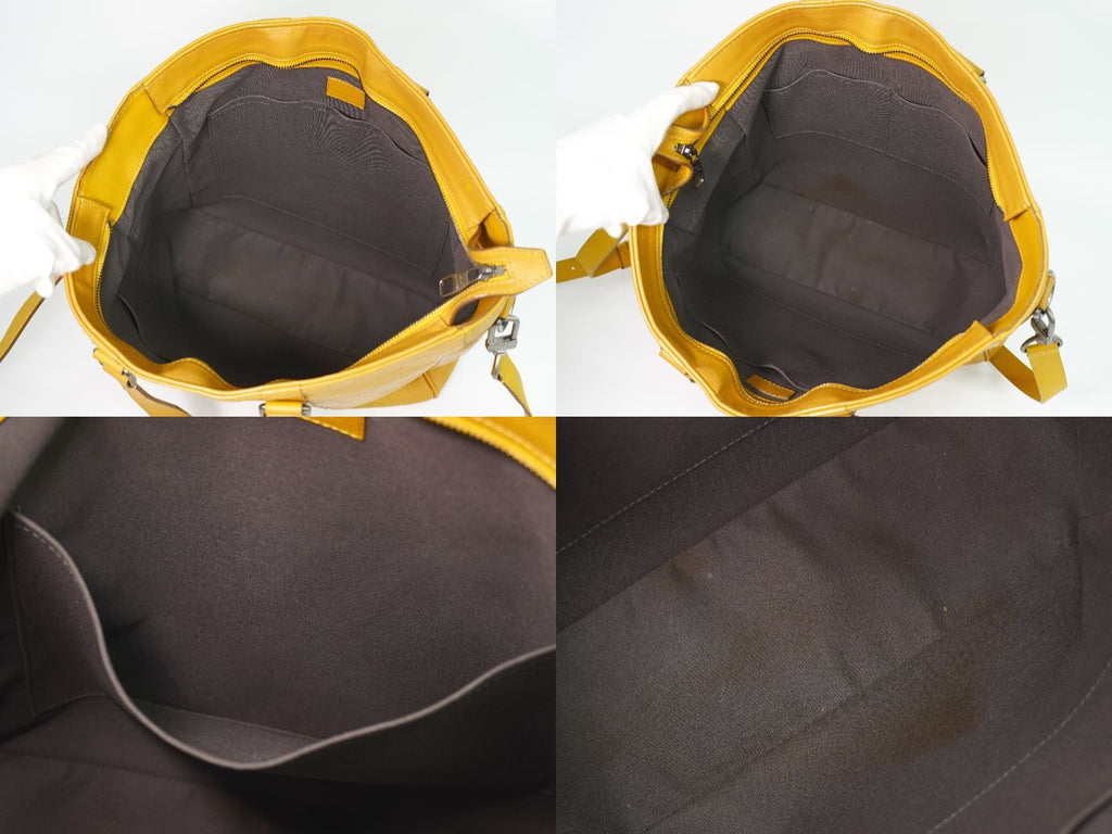 Louis Vuitton LV Neo Tadao Damier Infini 2-Way Business Bag Solar Yellow — view 8