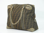 Fendi Bmix Zucca Tote Canvas Brown — view 2