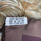 Hermes Carre 90 Triumph of Venice Trophees de Venise Scarf Silk Brown Horse — view 8