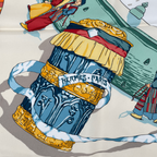 Hermes Carre 90 Prieres AU Vent Prayer in the Wind Green Multicolor Scarf Silk — view 7