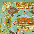 Hermes Carre 90 Scarf Silk Tanzania Green — view 2