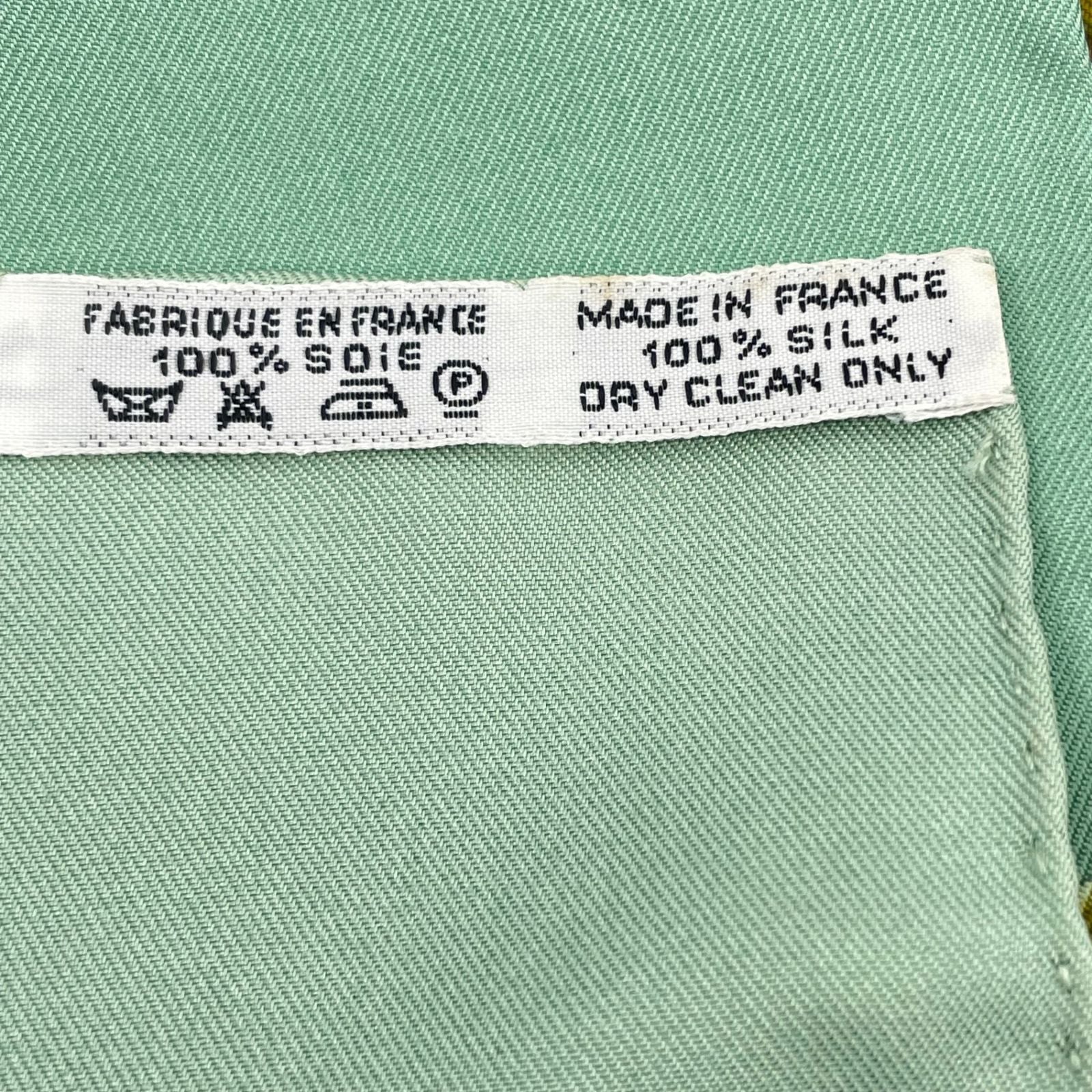Hermes Carre 90 Scarf Silk Tanzania Green — view 6