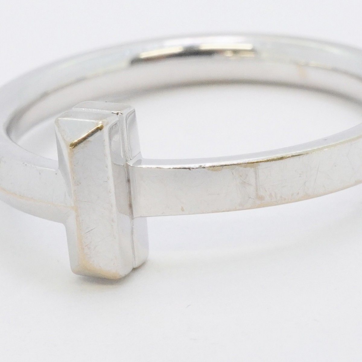 Tiffany & Co Ring T One 18k White Gold — view 7