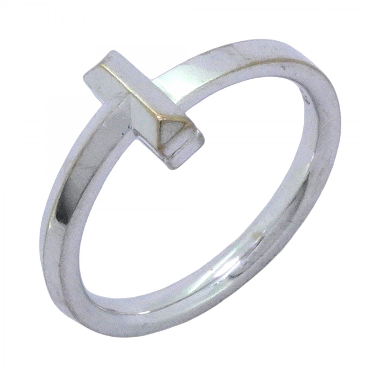 Tiffany & Co Ring T One 18k White Gold