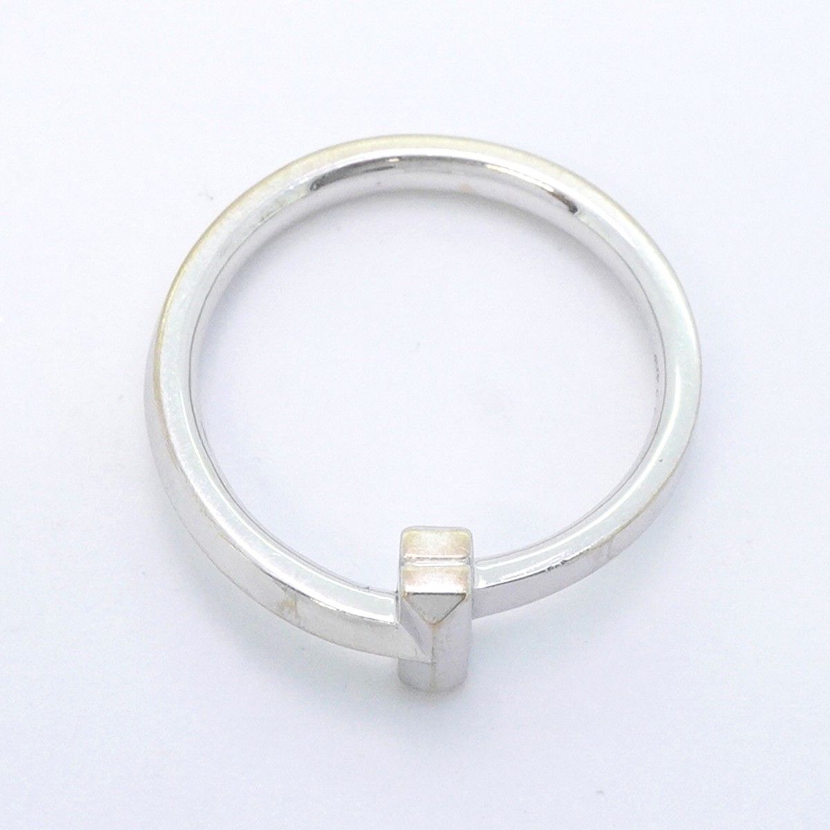 Tiffany & Co Ring T One 18k White Gold — view 3