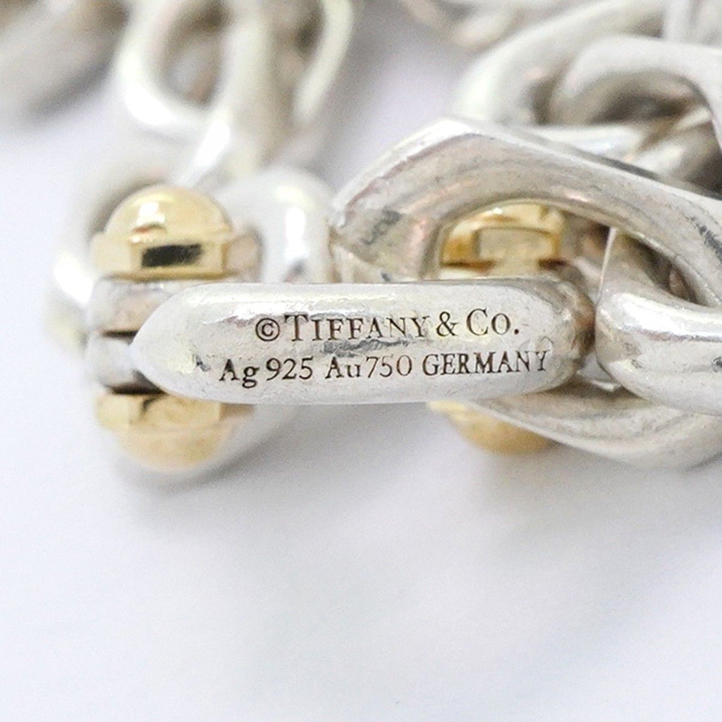 Tiffany & Co Bracelet Makers 18k Yellow Gold 925 Sterling Silver — view 7