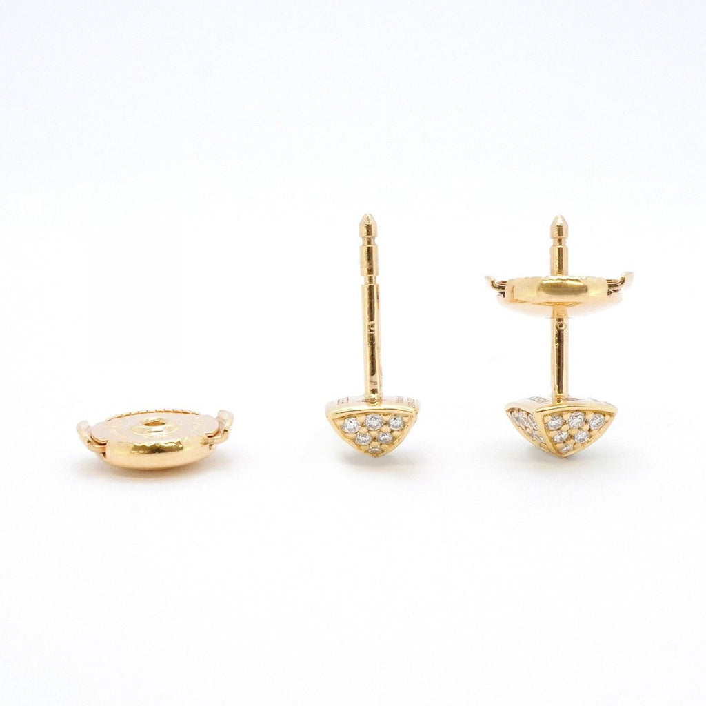 Hermes Earrings Cour de 18k Pink Gold Diamond — view 3