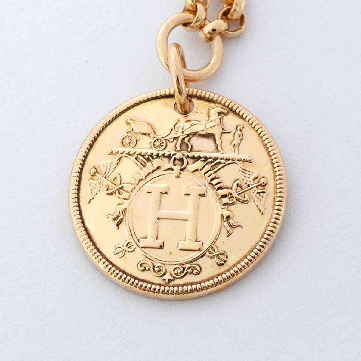 Hermes Bracelet Exlibris 18k Pink Gold Diamond — view 9
