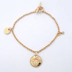 Hermes Bracelet Exlibris 18k Pink Gold Diamond — view 3