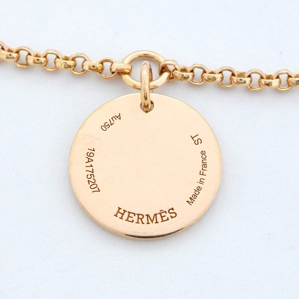 Hermes Bracelet Exlibris 18k Pink Gold Diamond — view 5