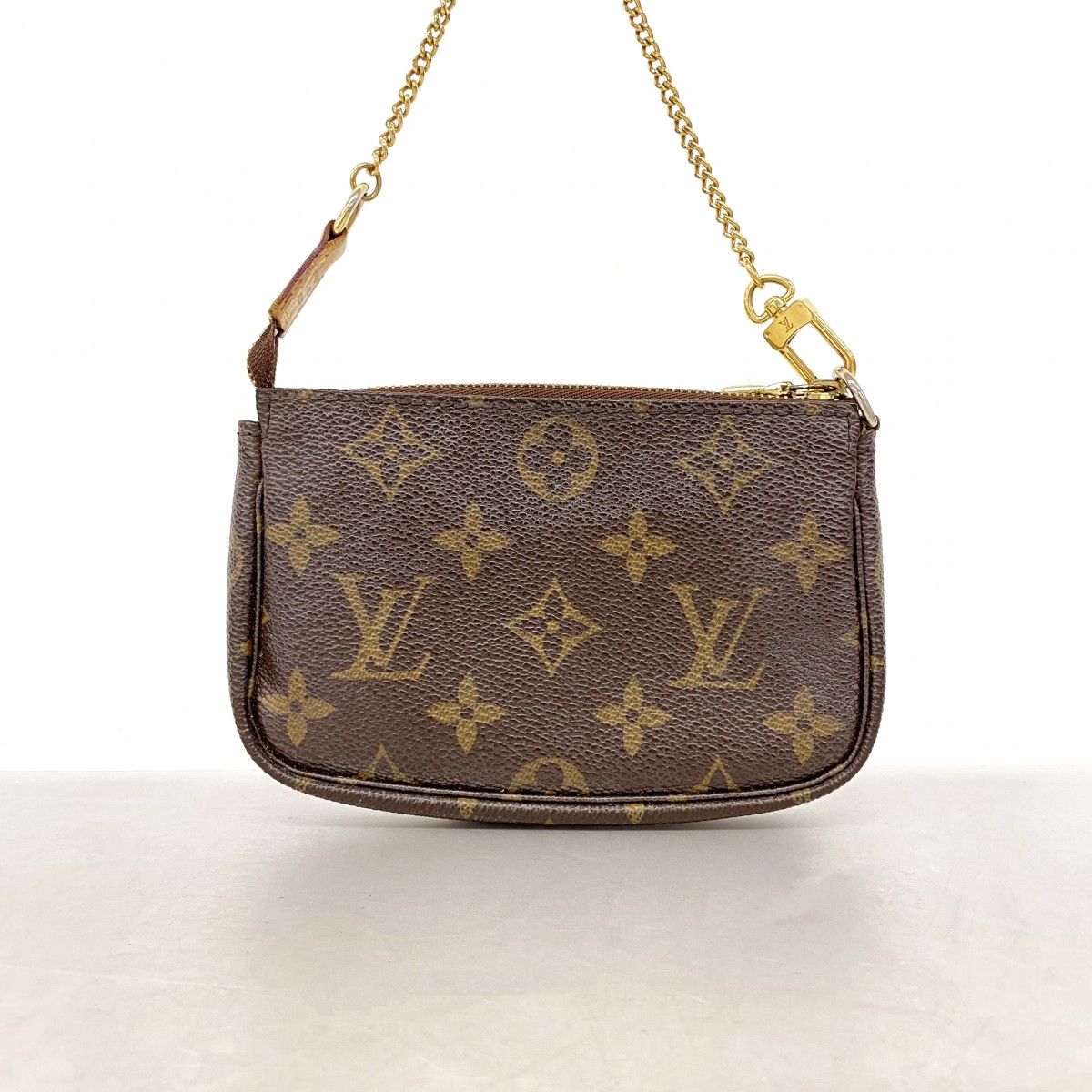 Louis Vuitton Pouch Monogram Mini Pochette Brown — view 9