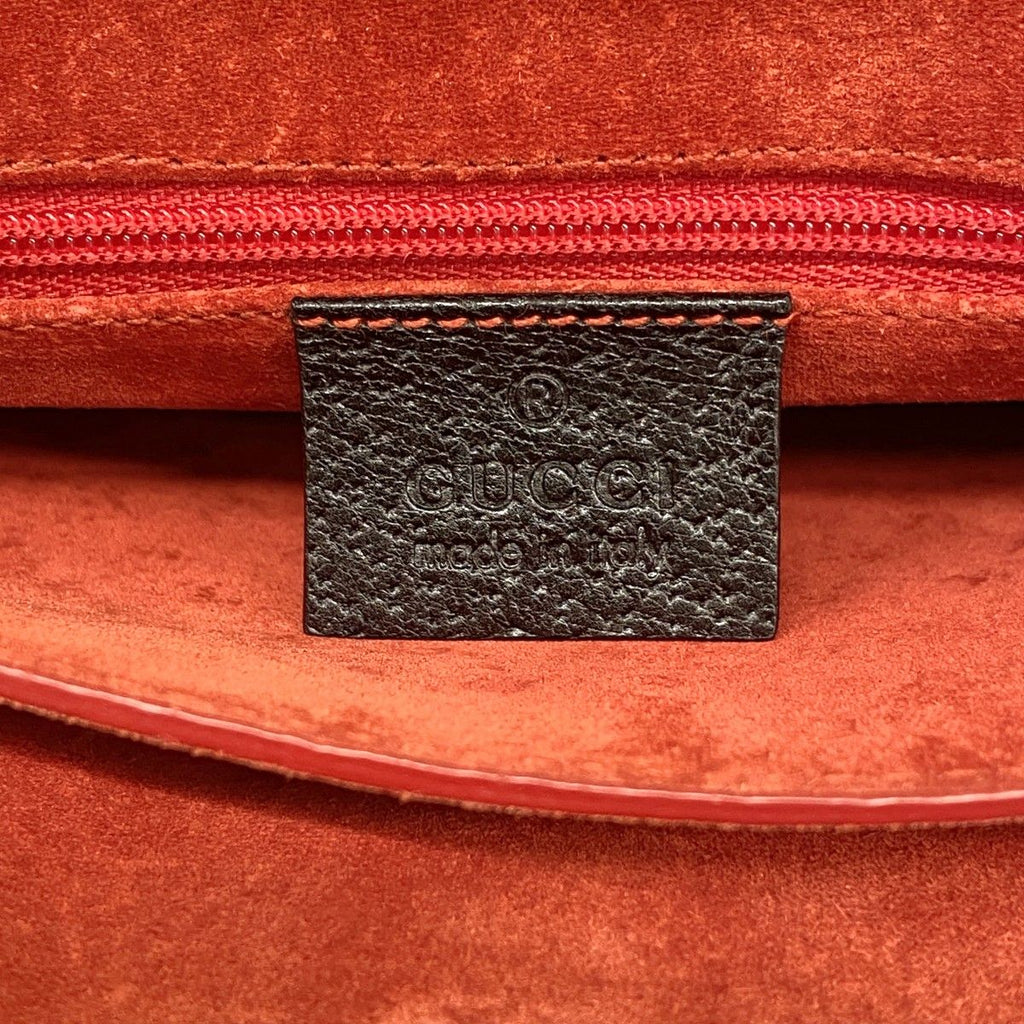 Gucci Handbag Bamboo 002 Leather Black Silver — view 5